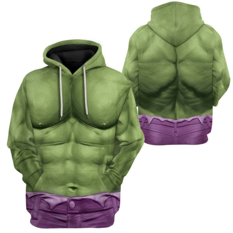 Marvel Hulk Shirt The Incredible Hulk Costume 3d Hoodie Zip Hoodie