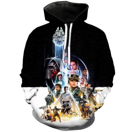 Star Wars Universe A1655 3d Pullover Printed Over Unisex Hoodie