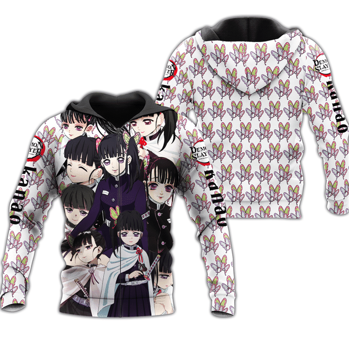 Kanao Tsuyuri Anime Manga Demon Slayers Kimetsu No Yaiba For Men And Women 3d Hoodie Zip Hoodie