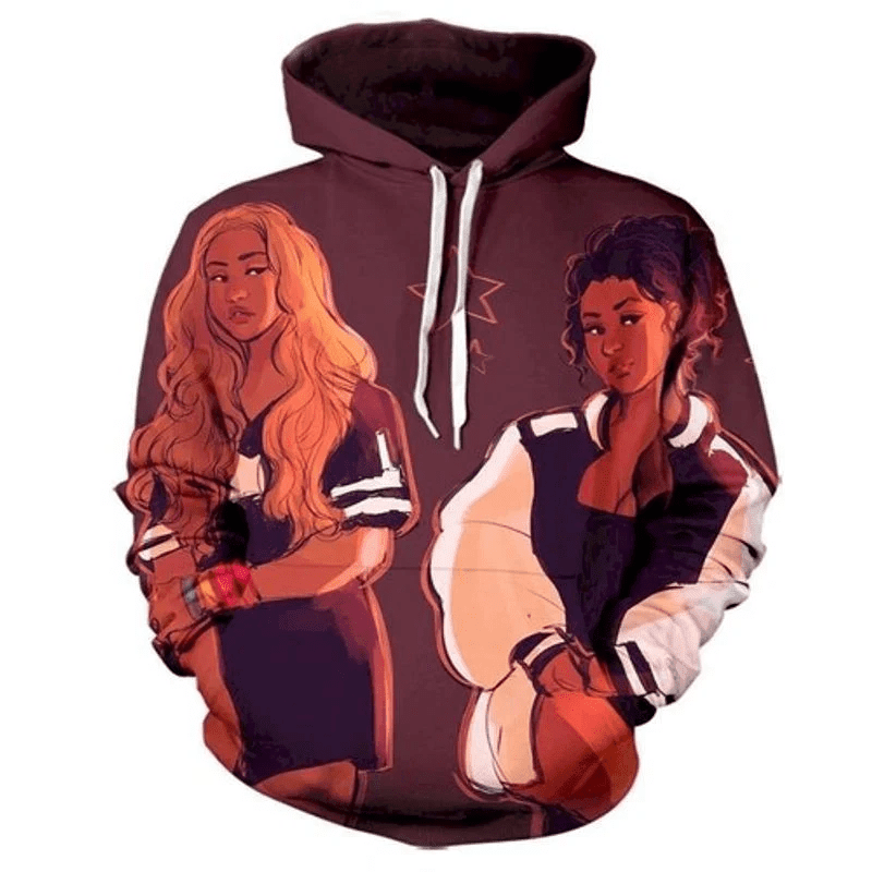 Beyonce Nicki Minaj Full Over Print 3d Hoodie Zip Hoodie
