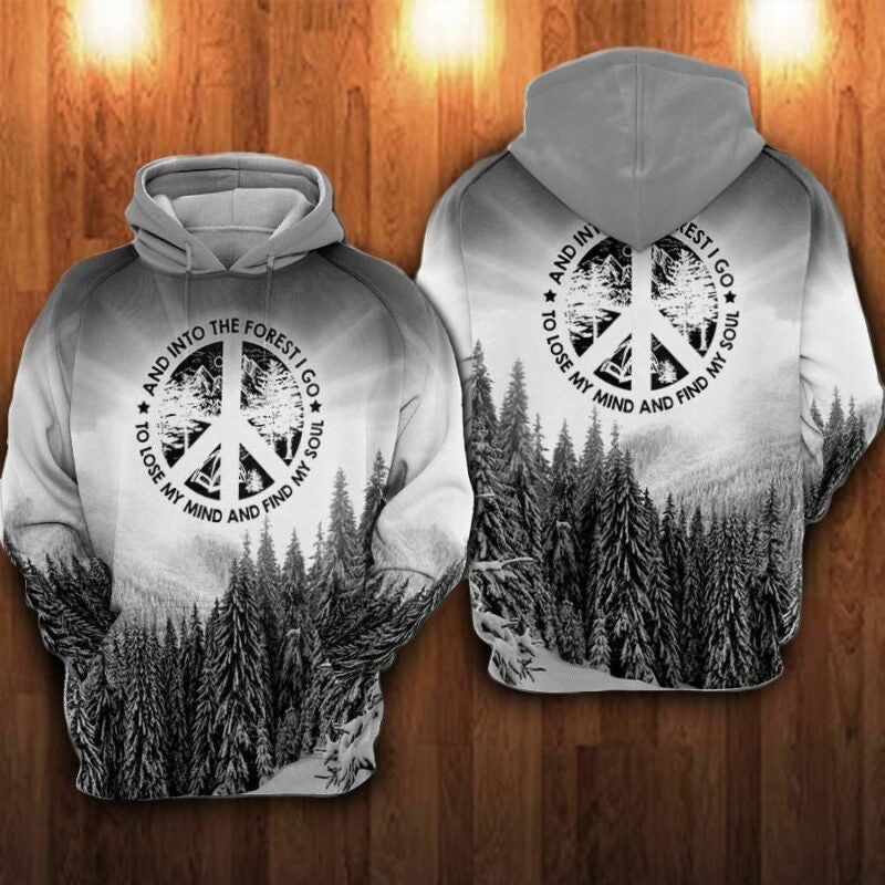 And Into The Forest I Go To Lose My Mind And Fine My Soul Over Print 3d Hoodie Zip Hoodie