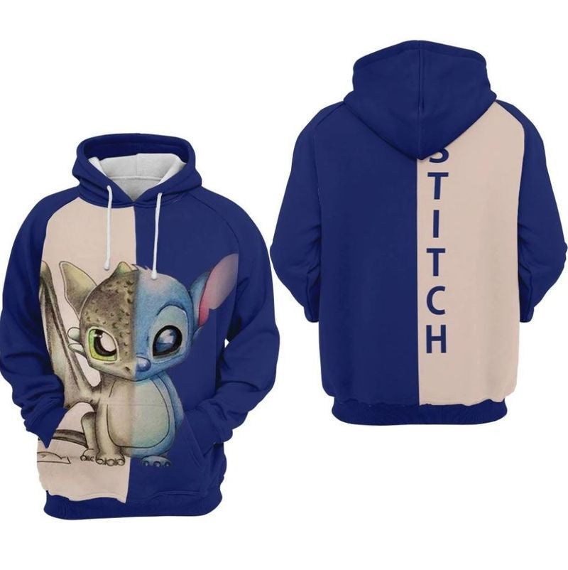 Stitch Hoodie With A Stylish Combination
