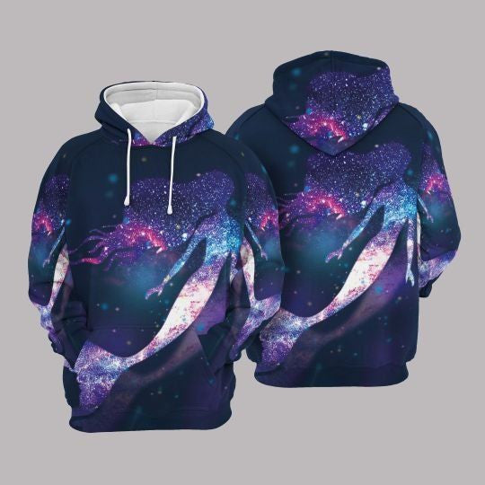 Galaxy Mermaid 3d Hoodie Zip Hoodie