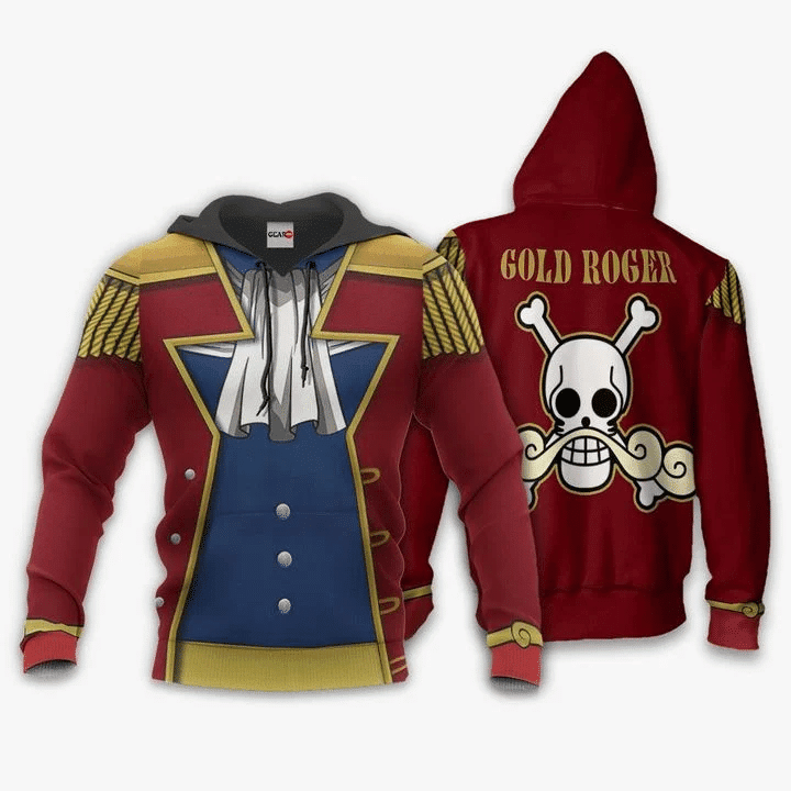 One Piece Gol D. Roger Anime Manga For Men And Women 3d Hoodie Zip Hoodie