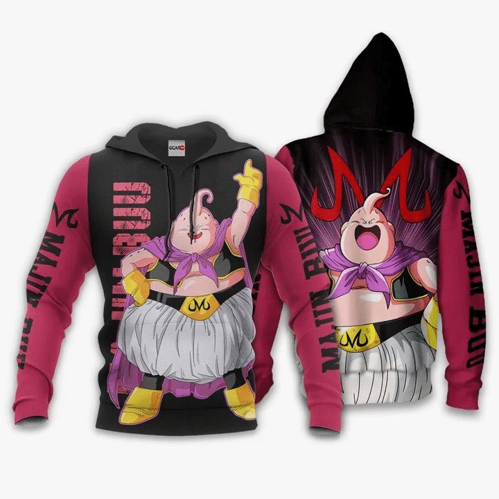 Fat Majin Buu Dragon Ball Anime Manga For Men And Women 3d Hoodie Zip Hoodie
