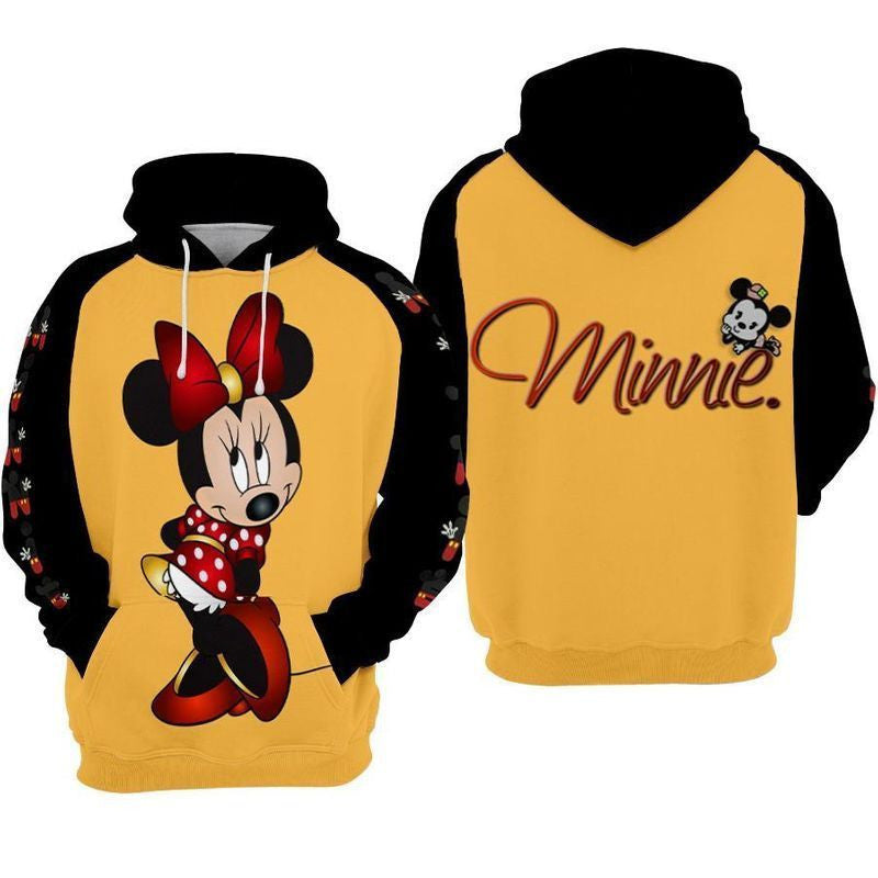 Minnie Mouse Shy - Disney Over Print 3d Hoodie Zip Hoodie 14