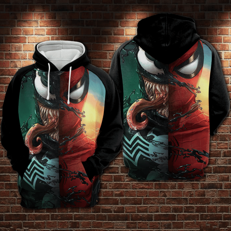 Venom Deadpool Hoodie Zip Hoodie