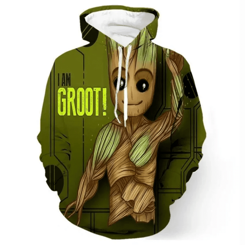 Star Wars Baby Groot Ii 3d Hoodie Zip Hoodie