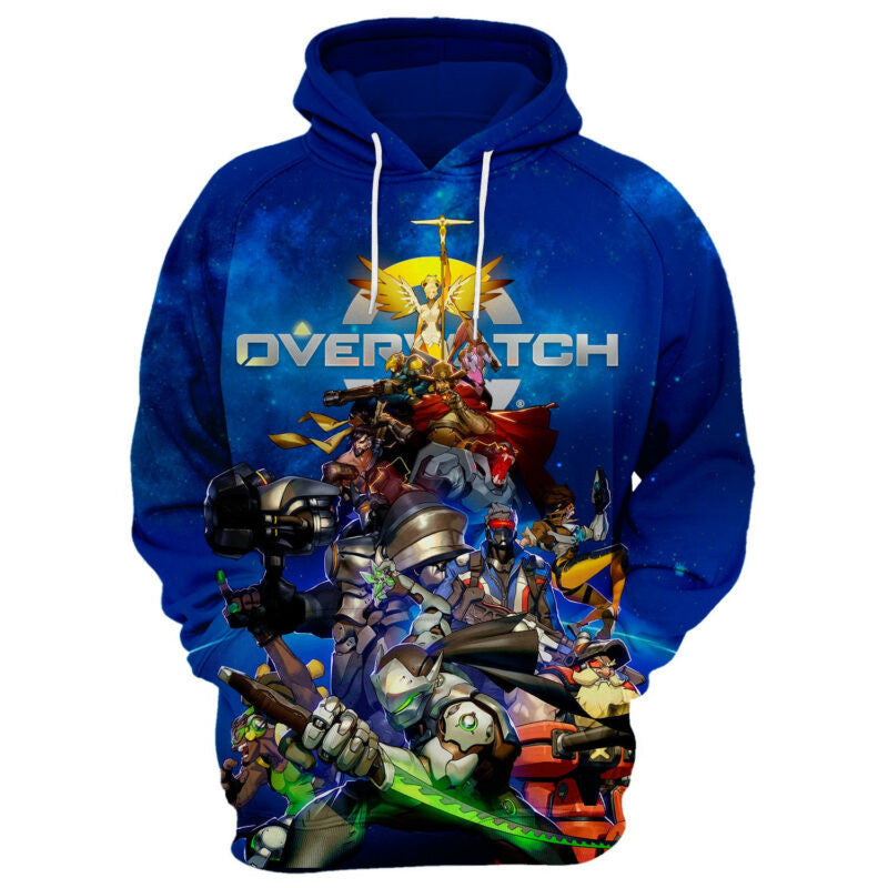 Overwatch Characters 3d Hoodie Zip Hoodie