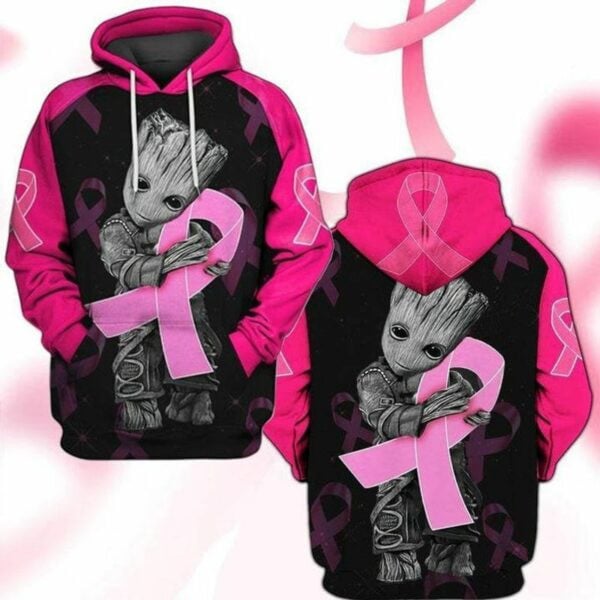 I Am Groot Breast Cancer Awareness Gift For Fan 3d Hoodie All Over Printed Hoodie 3
