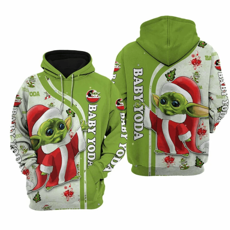 Baby Yoda 3d Hoodie Chirstmas
