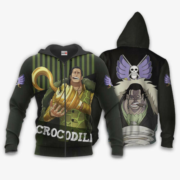 One Piece Crocodile One Piece Anime 3k311 Fan Gift Stylist Unisex Cartoon 3d Hoodie Zip Hoodie 2754