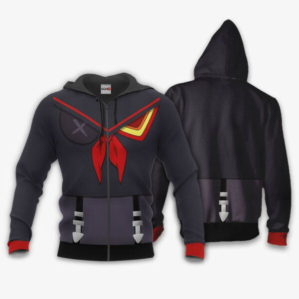 Kill La Kill Ryuko Matoi Uniform Anime 3k85 Fan Gift Stylist Unisex Cartoon 3d Hoodie Zip Hoodie 218