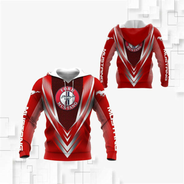Ford Mustang Shirt Fan Gift 931, Stylist Unisex 3d Hoodie Zip Hoodie 841