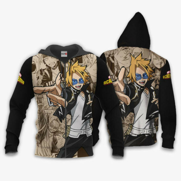 Denki Kaminari Anime My Hero Academia Manga 1k976 Fan Gift Stylist Unisex Cartoon Graphic Outfits Aop 3d Hoodie Zip Hoodie 1392