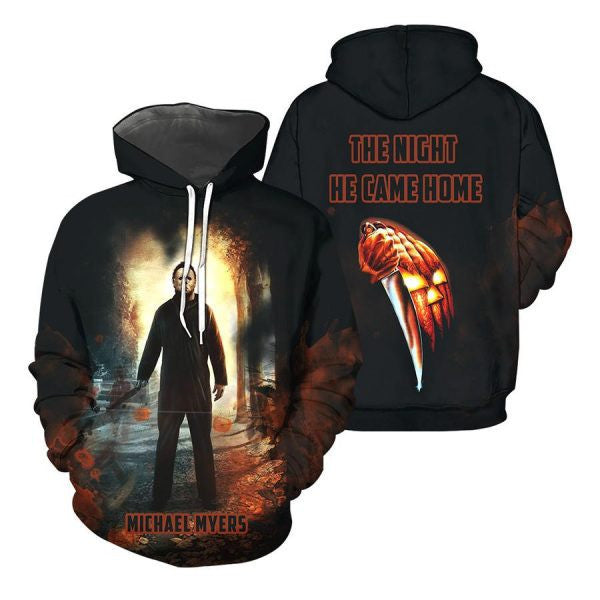 Michael Myers The Night He Came Home Horror Movies 2k514 Lover Gift,michael Myers All Over Print 3d Hoodie 1331