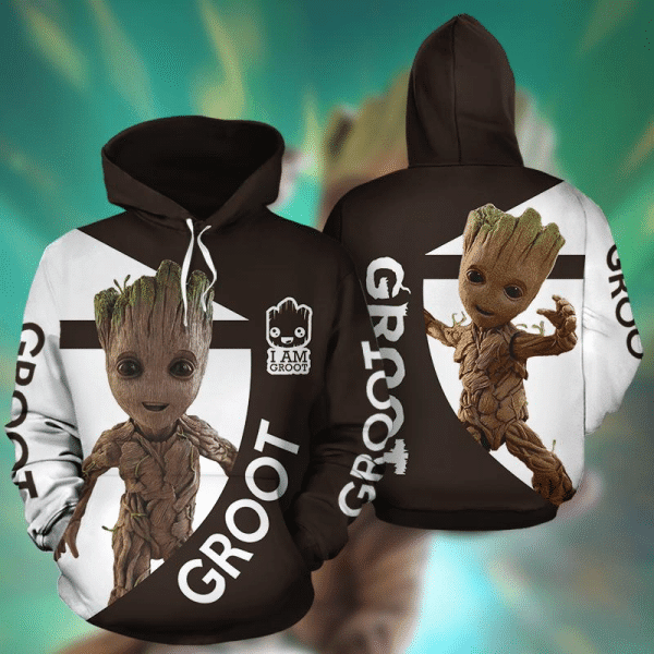 Groot,iam Groot Marvel Comics 2k549 Lover Gift ,groot All Over Print 3d Hoodie 1056
