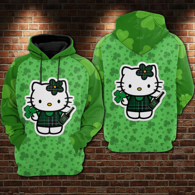 Hello Kitty Patrick's Day 2022 Hoodie Zip Hoodie
