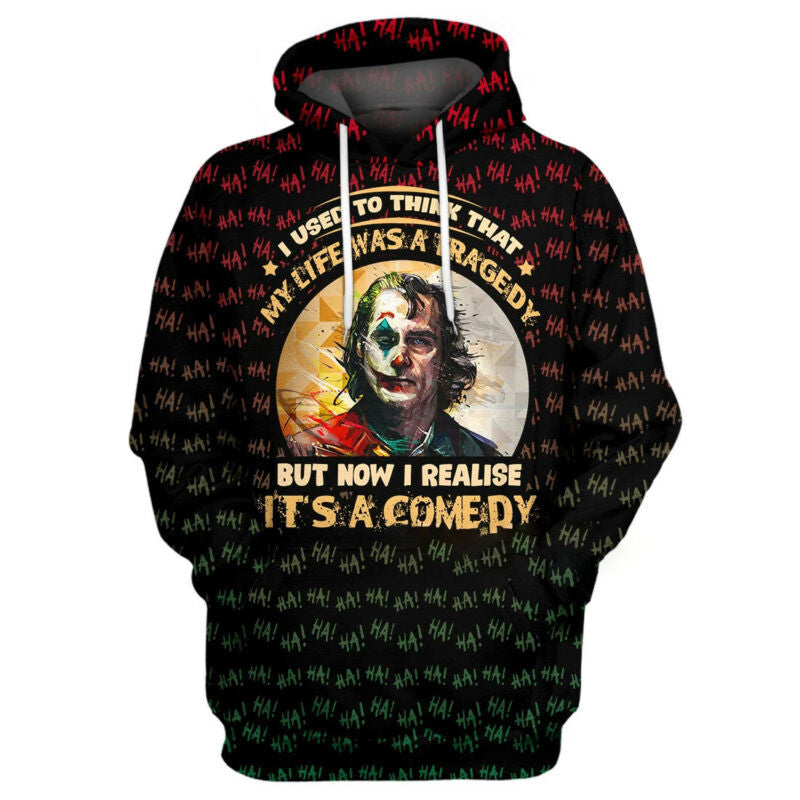 Marvel Joker Hoodie Life Is A Comedy Hoodie Zip Hoodie