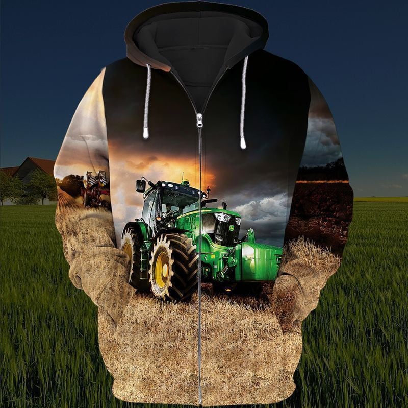Farm Tractor For Men And Women 3d Hoodie Zip Hoodie