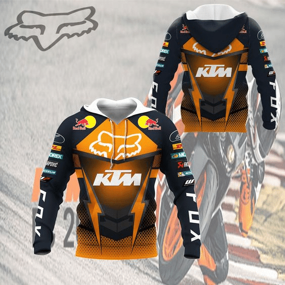 Ktm Racing X Fox Racing 2 Fan Gift 3d Hoodie 1575