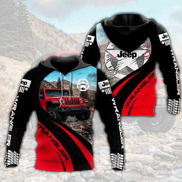 Jeep Wrangler 2 Fan Gift, Jeep Wrangler Aop Hoodie 1249