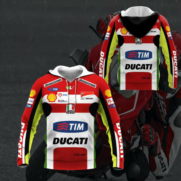 Ducati Racing Shirt Fan Gift 634, Stylist Unisex 3d Hoodie Zip Hoodie 475
