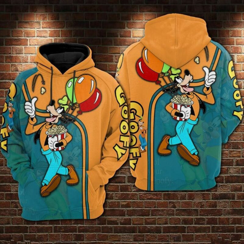 Goofy Movies Disney 2 Over Print 3d Hoodie Zip Hoodie