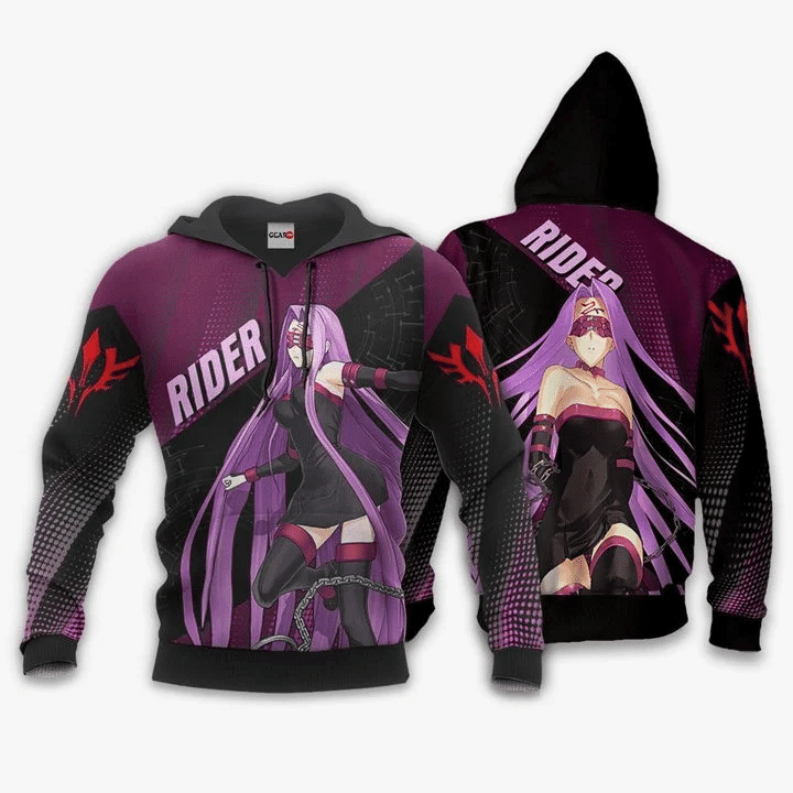 Fate Stay Night Rider Anime Manga For Men And Women 3d Hoodie Zip Hoodie