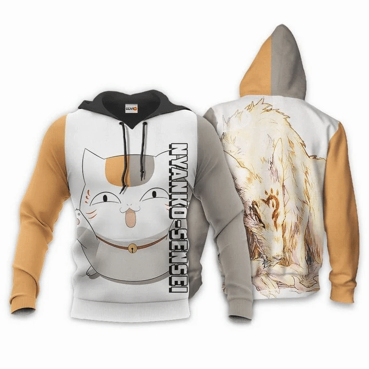 Nyanko Sensei Madara Natsume Yuujinchou Anime Manga For Men And Women 3d Hoodie Zip Hoodie