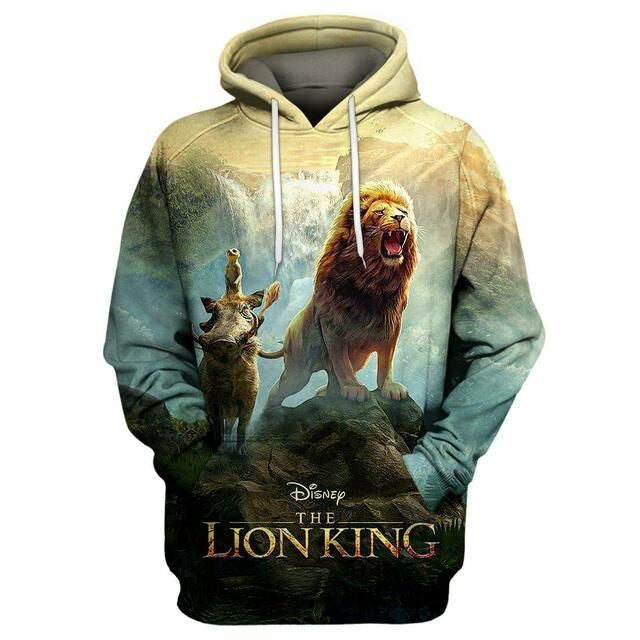 Disney The Lion King The King Roaring 3d Hoodie Zip Hoodie