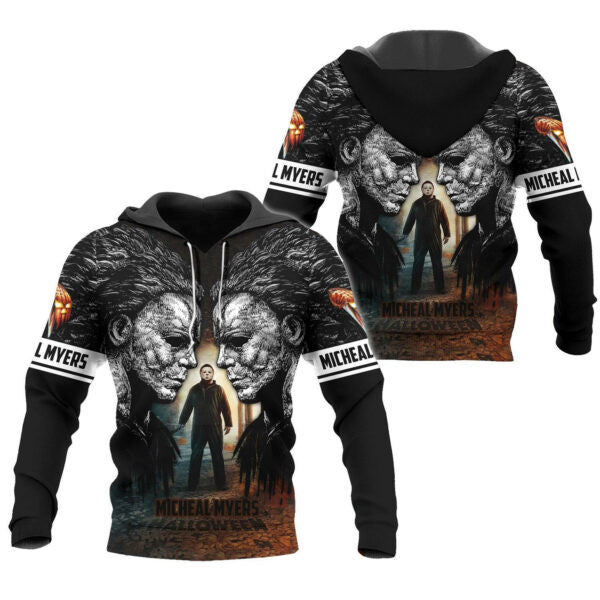 Michael Myers Halloween Aop Hoodie And Zip Hoodie 2, Gift For Fan 3d All Over Print Shirt Hoodie 1360