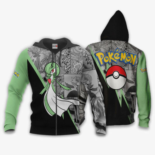 Gardevoir Anime Pokemon Manga 1k766 Fan Gift Stylist Unisex Cartoon Graphic Outfits Aop 3d Hoodie, Zip Hoodie 266