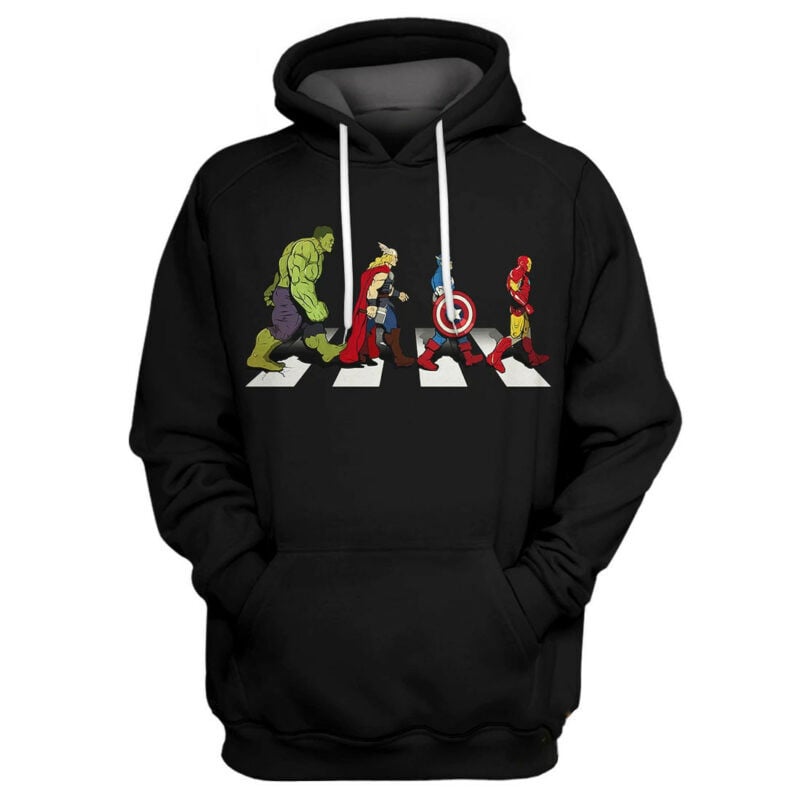 Marvel Hulk Captian America Iron Man Thor 3d Hoodie Zip Hoodie