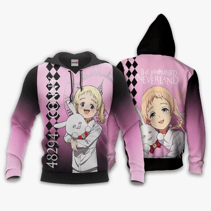 Conny 48294 Anime Manga The Promised Neverland For Men And Women 3d Hoodie Zip Hoodie
