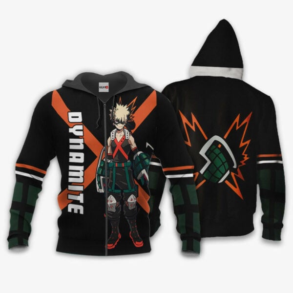 Katsuki Bakugo Anime My Hero Academia Manga 2k18 Fan Gift Stylist Unisex Cartoon Graphic Outfits Aop 3d Hoodie Zip Hoodie 1662