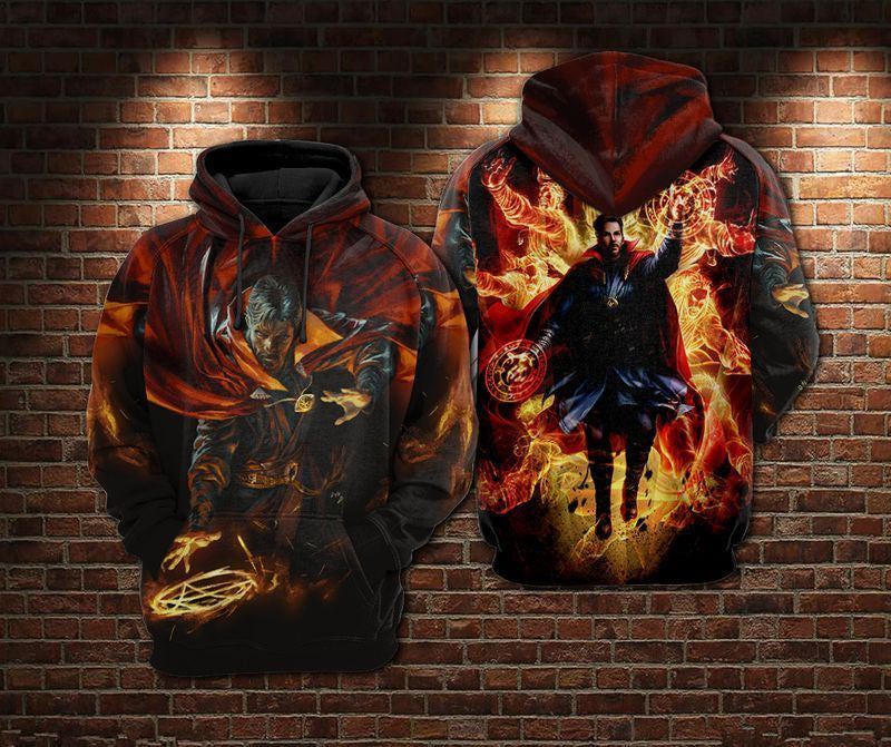 Doctor Strange , Avengers, Marvel Over Print 3d Hoodie Zip Hoodie