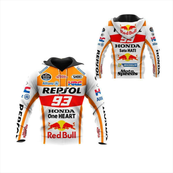 Honda Repsol Racing Shirt Fan Gift 622, Stylist Unisex 3d Hoodie Zip Hoodie 1765