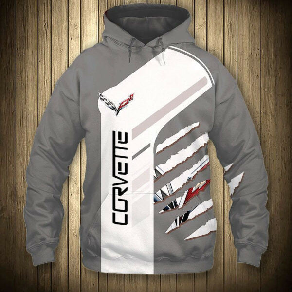 Chevrolet Corvette Sport Car 5k465 Fan Gift Stylist Unisex Cartoon 3d Hoodie Zip Hoodie 227