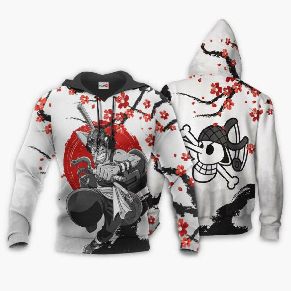 Usopp Japan Cherry Blossoms One Piece Anime 1k682 Fan Gift Stylist Unisex Cartoon Graphic Outfits Aop 3d Hoodie, Zip Hoodie 2229