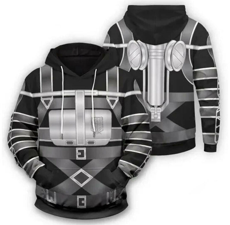 Attack On Titan Hoodie Final Attack On Titan Uniform 3d Hoodie Zip Hoodie