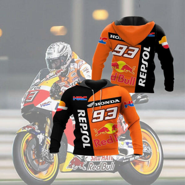 Honda Racing Racing Shirt Fan Gift 514, Stylist Unisex 3d Hoodie Zip Hoodie 887