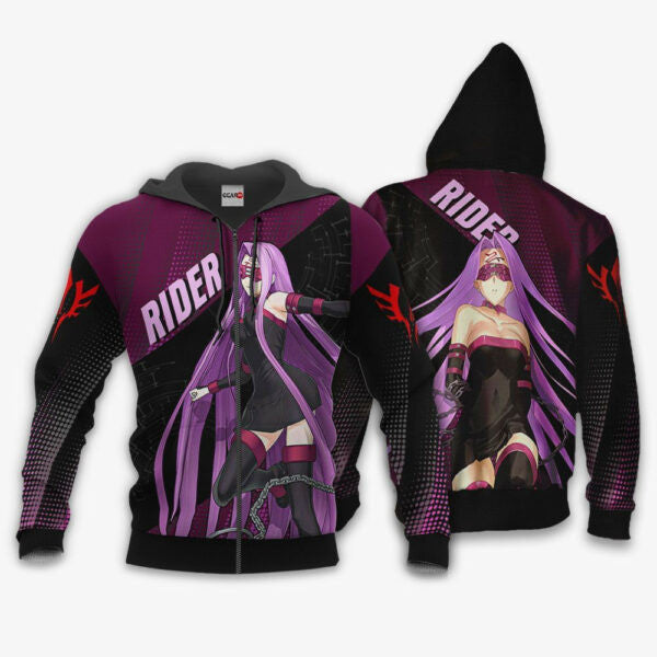 Fate Stay Night Rider Anime 3k176 Fan Gift Stylist Unisex Cartoon 3d Hoodie Zip Hoodie 1720