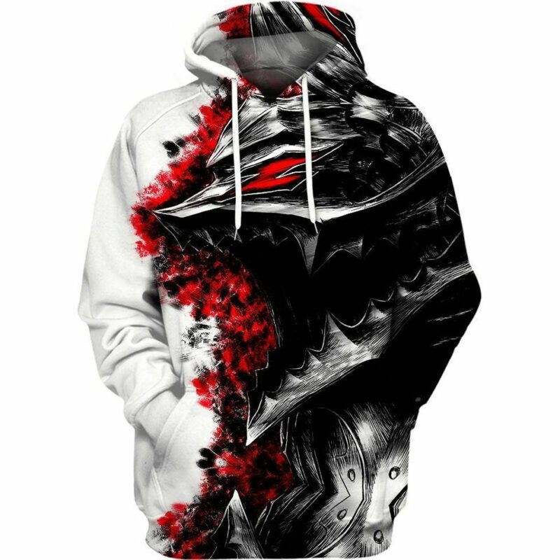 Guts? Black Berserk Rage Over Print 3d Hoodie Zip Hoodie