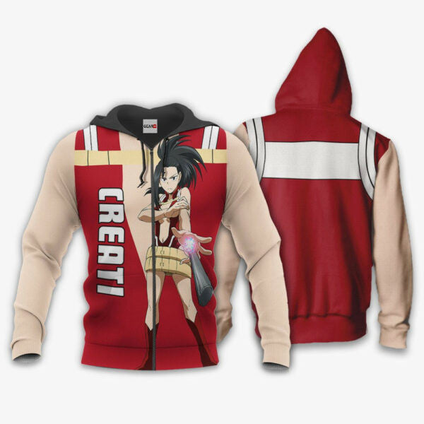 Momo Yaoyorozu Anime My Hero Academia Manga 2k2 Fan Gift Stylist Unisex Cartoon Graphic Outfits Aop 3d Hoodie Zip Hoodie 1984