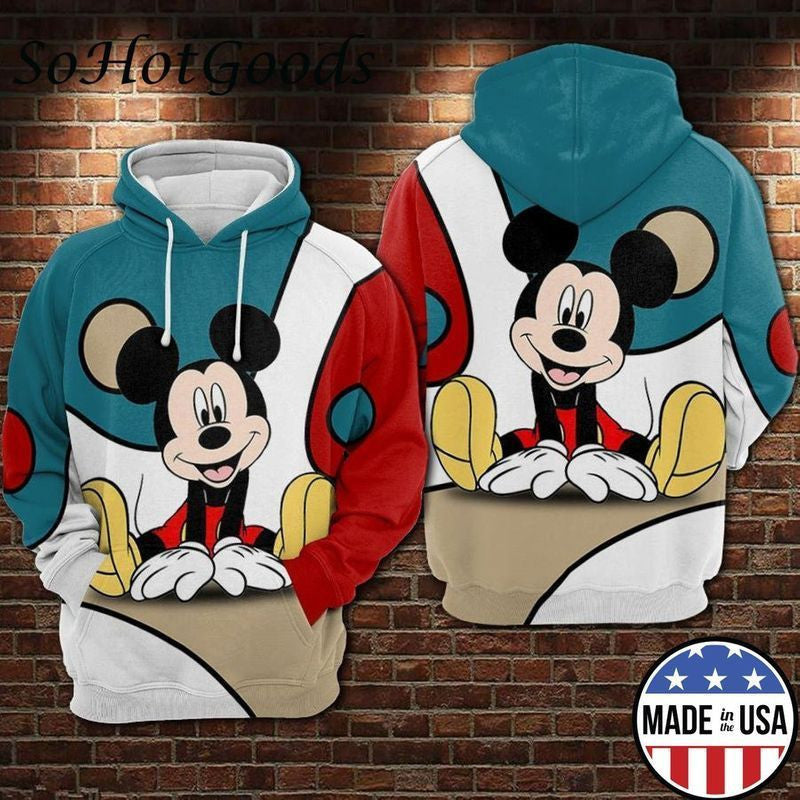 Mickey Full Printing Hoodie Walt Disney Full Printing 3d Hoodie 630