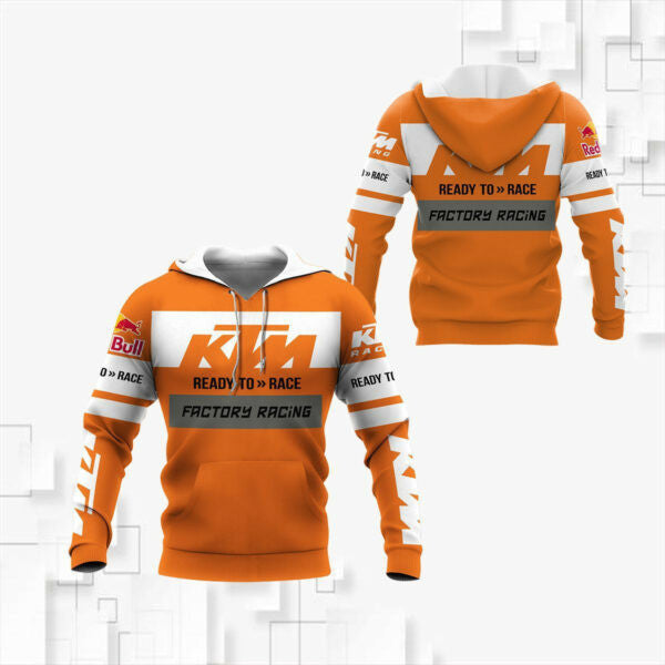 Ktm Racing Shirt Fan Gift 801, Stylist Unisex 3d Hoodie Zip Hoodie 1274