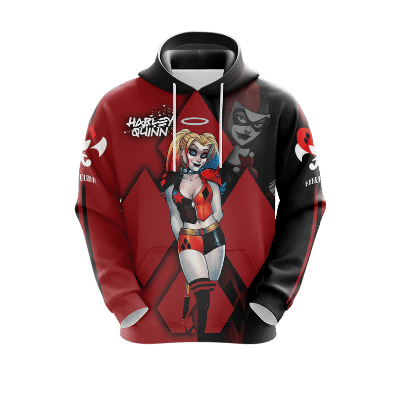 Harley Quinn Hoodie Harley Quinn Old And New Black Red 3d Hoodie Zip Hoodie