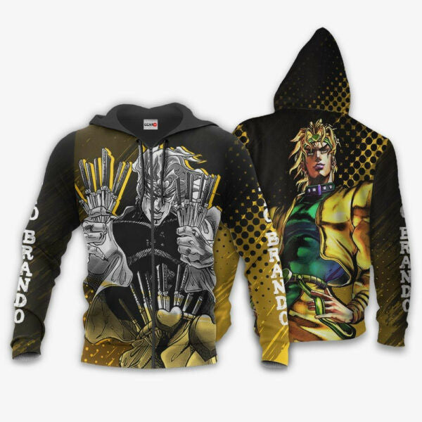 Dio Brando Jojo?s Bizarre Adventure Anime 3k158 Fan Gift Stylist Unisex Cartoon 3d Hoodie Zip Hoodie 363