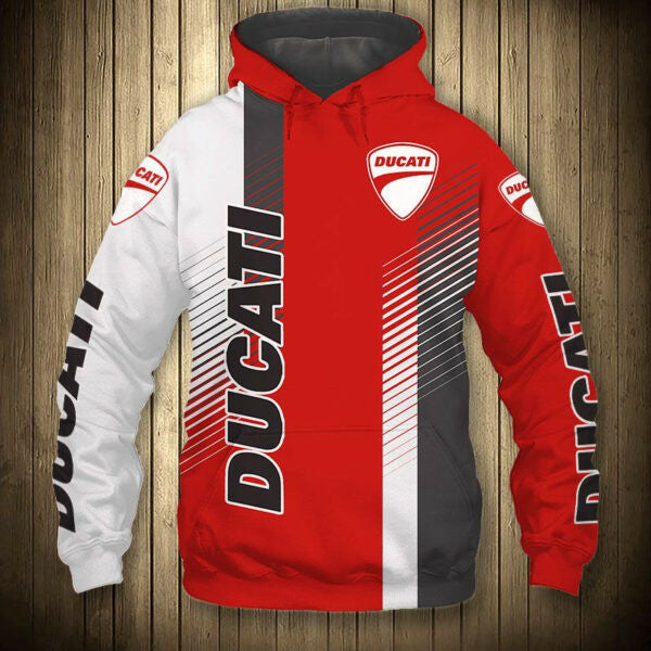 Ducati Motor Holding Racing 7k86 Fan Gift Stylist Unisex Cartoon 3d Hoodie Zip Hoodie 171